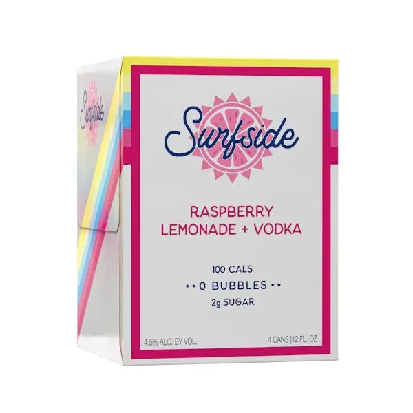 Surfside - Raspberry Lemonade &amp; Vodka - 4 pack 12oz cans
