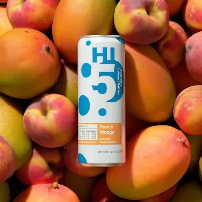 HI5 - THC Seltzer - Peach Mango - 4 pack 12oz cans
