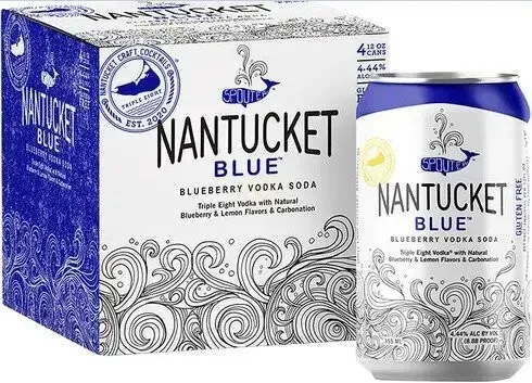 Triple Eight Distillery - Nantucket Blue - Blueberry Vodka &amp; Soda - 4 Pack 12oz cans