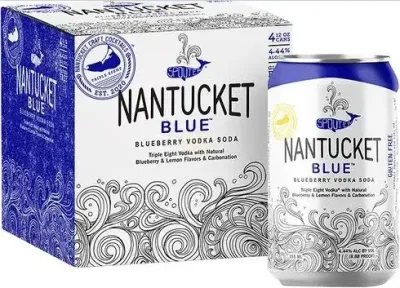 Triple Eight Distillery - Nantucket Blue - Blueberry Vodka &amp; Soda - 4 Pack 12oz cans