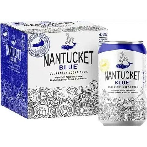 Triple Eight Distillery - Nantucket Blue - Blueberry Vodka &amp; Soda - 4 Pack 12oz cans