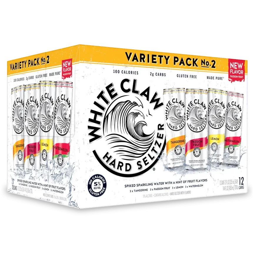 White Claw - Variety Pack #2 - Hard Seltzer - 12 pack 12oz cans