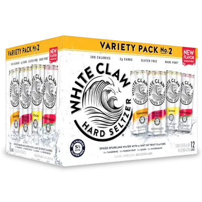 White Claw - Variety Pack #2 - Hard Seltzer - 12 pack 12oz cans