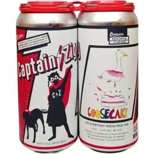 Captain Zig Brewing - Goosecake - IPA - 4 pack 16oz can