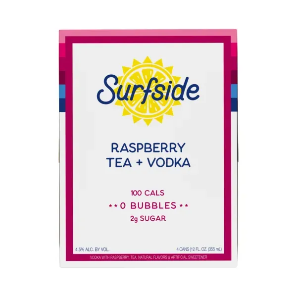 Surfside - Raspberry Tea &amp; Vodka - 4 pack 12oz cans
