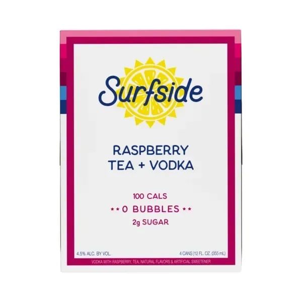 Surfside - Raspberry Tea &amp; Vodka - 4 pack 12oz cans