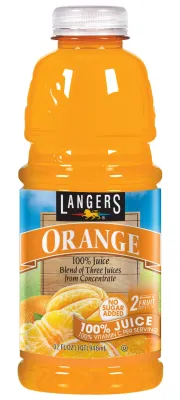 Langers - Orange Juice - Single 32oz bottles