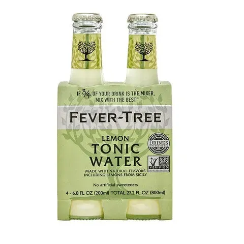 Fever Tree - Lemon Tonic Water - 4 pack 200ml bottles