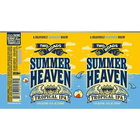 Two Roads - Summer Heaven - Tropical IPA - 6 pack 12oz cans