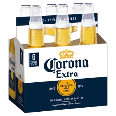 Corona - Extra - Lager - 6 pack 12oz bottle