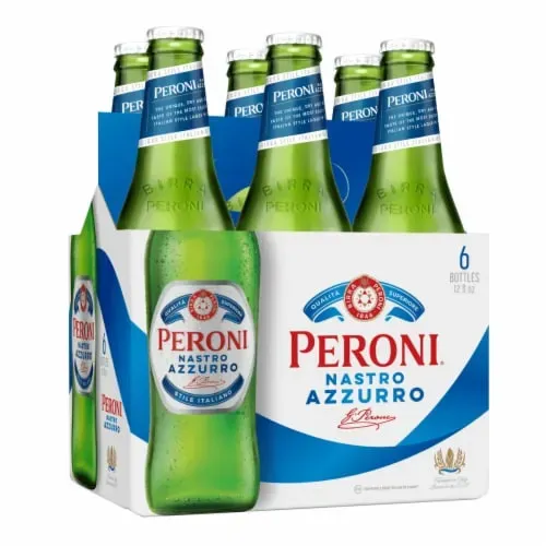 Peroni Nastro Azzurro - Italian Lager - 6 pack 11.2oz bottles