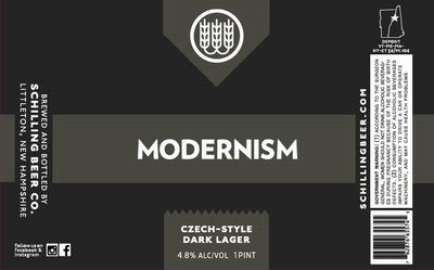 Schilling - Modernism - Czech-Style Dark Lager - 4 pack  16oz cans