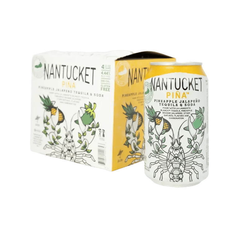 Triple Eight Distillery - Nantucket Pina - Pineapple Jalapeno Tequila &amp; Soda - 4 Pack 12oz cans