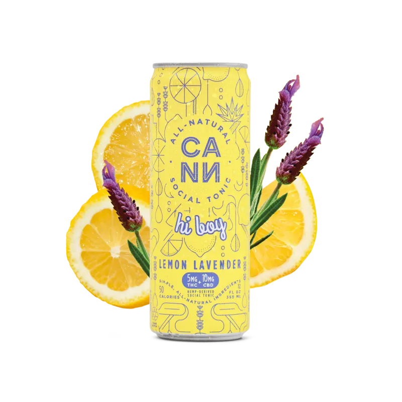 CANN - Hi Boy THC Seltzer - Lemon Lavender - 4 pack 12oz cans