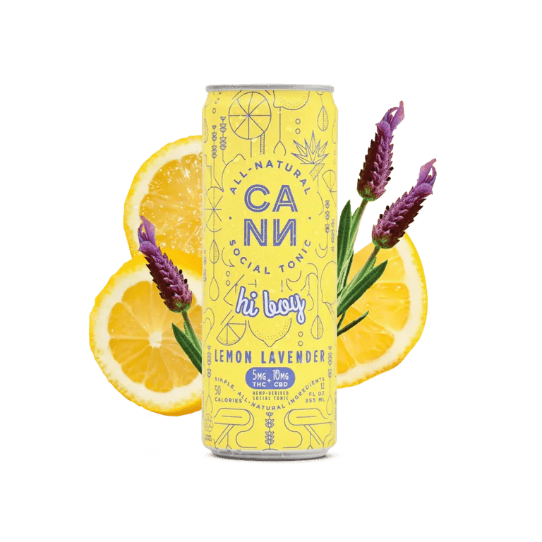 CANN - Hi Boy THC Seltzer - Lemon Lavender - 4 pack 12oz cans