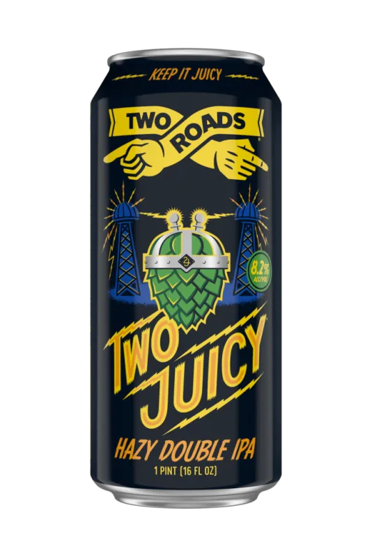 Two Roads - Two Juicy - Hazy IPA - 4 pack 16oz cans