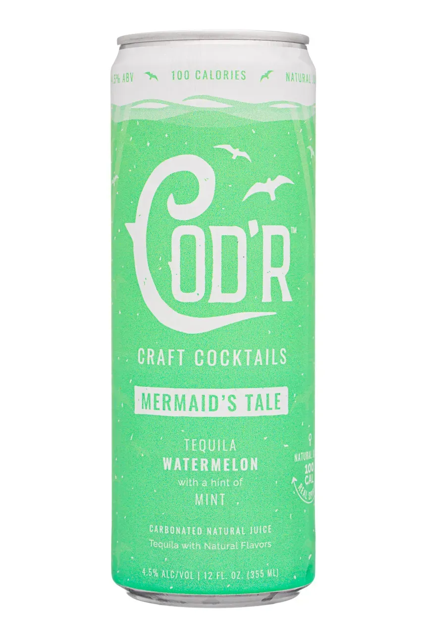 Cod'r Craft Cocktails - Mermaid's Tale - Tequila &amp; Watermelon - 4 pack cans
