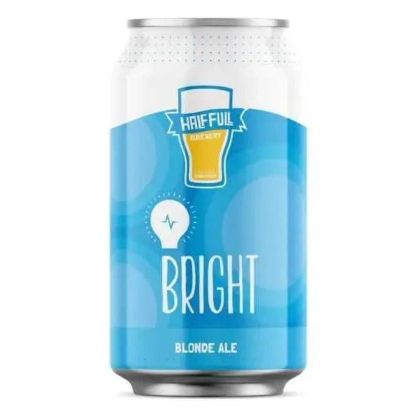 Half Full Brewery - Bright - Blonde Ale - 6 pack 12oz cans