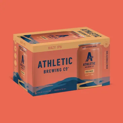 Athletic - Free Wave - Non-Alcoholic Hazy IPA - 6 pack 12oz cans