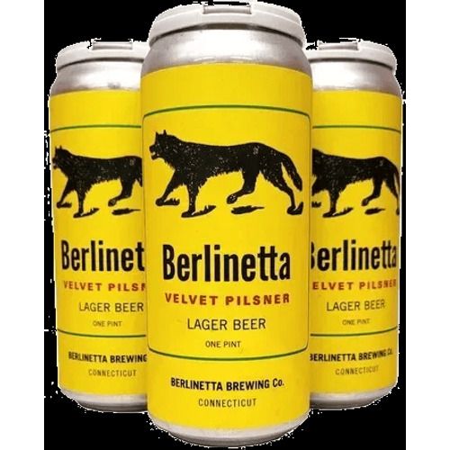 Berlinetta - Velvet Pilsner - 4 pack  16oz cans