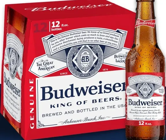 Budweiser - Lager - 12 pack 12oz bottles
