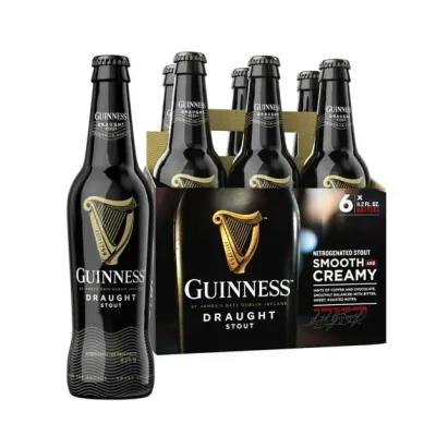 Guinness - Draught - Stout - 6 pack 11.2oz bottles