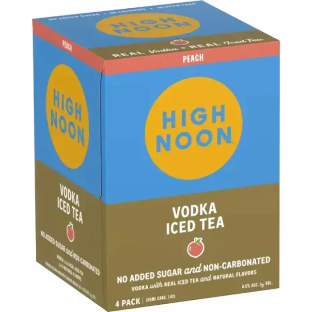 High Noon - Peach Iced Tea Vodka -4 pack 355ml cans