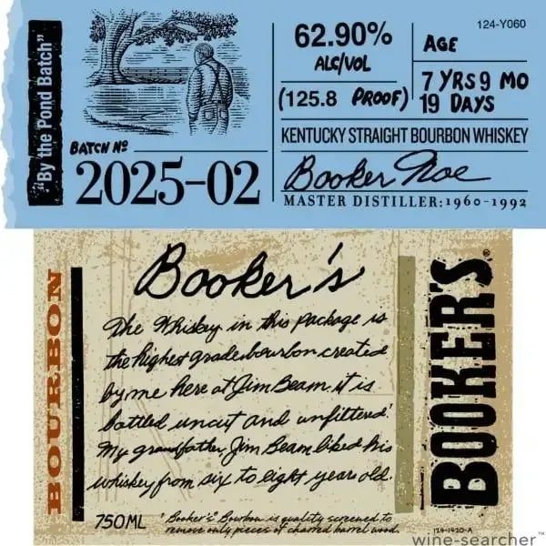 Booker's Batch 2025-2 'By The Pond Batch' Straight Bourbon Whiskey 750 ml