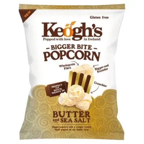 Keogh's Butter &amp; Sea Salt Popcorn 2.5 oz bag