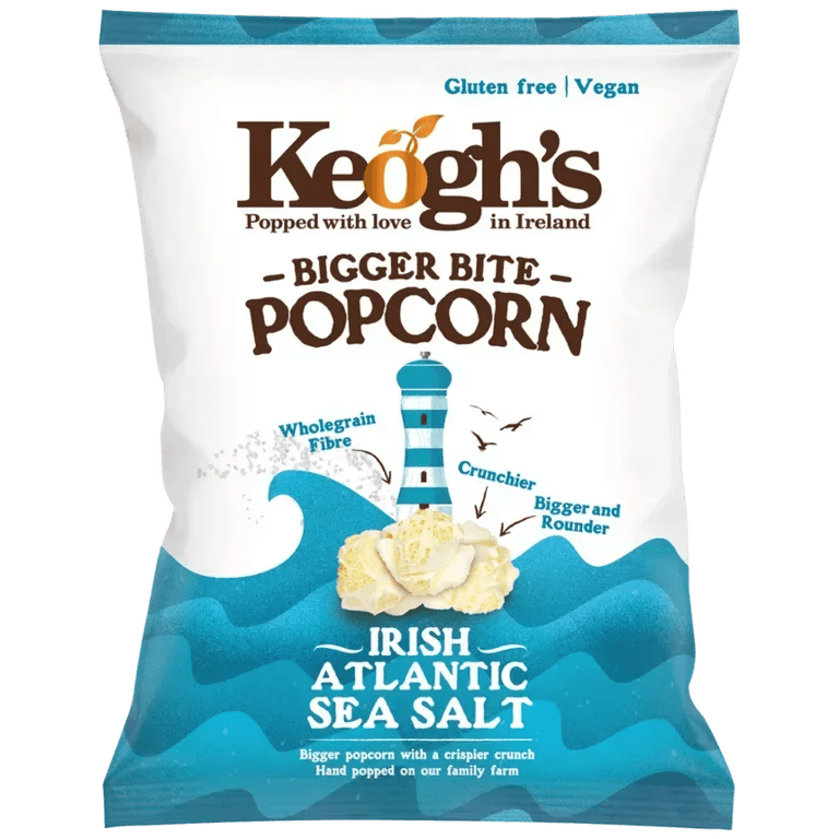 Keogh's Irish Atlantic Sea Salt Popcorn 2.5 oz bag