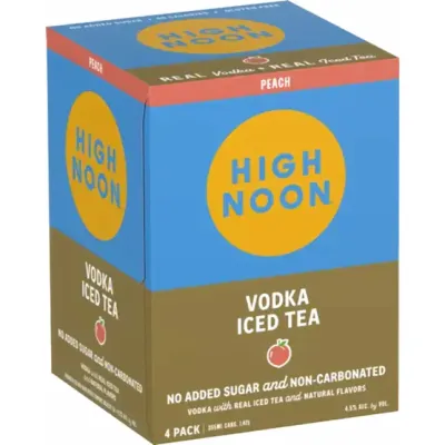 High Noon - Peach - Vodka Iced Tea - 4 pack 355ml cans