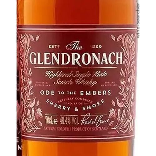 Glendronach 'Ode to the Embers' Sherry &amp; Smoke Single Malt Scotch Whisky 750 ml
