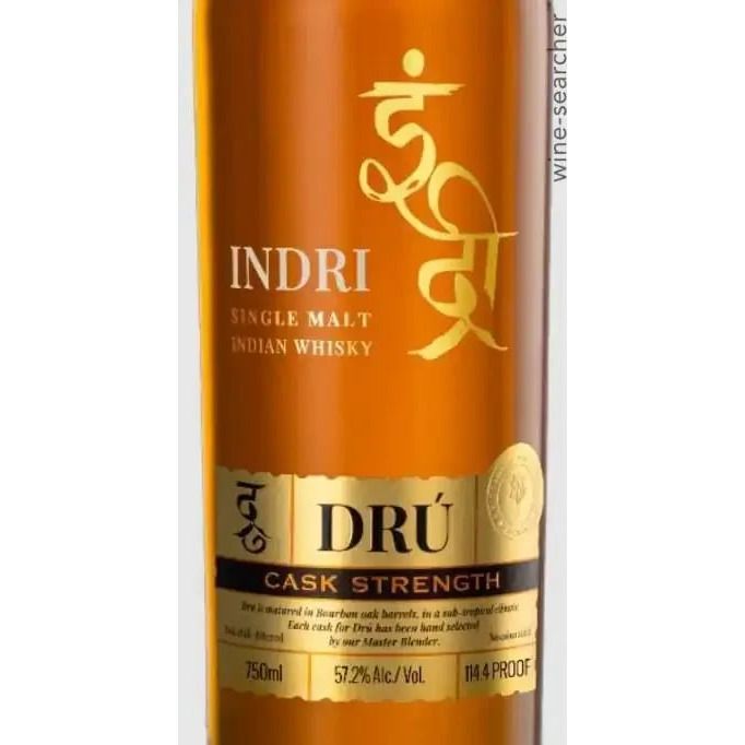 Indri Dru Cask Strength Single Malt Indian Whisky 750 ml