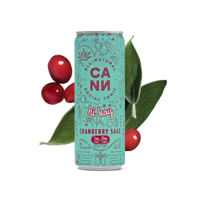 CANN - Hi Boy THC Seltzer - Cranberry Sage - 4 pack 12oz cans