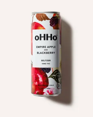 oHHo Empire Apple &amp; Blackberry THC Seltzer 4 pack can