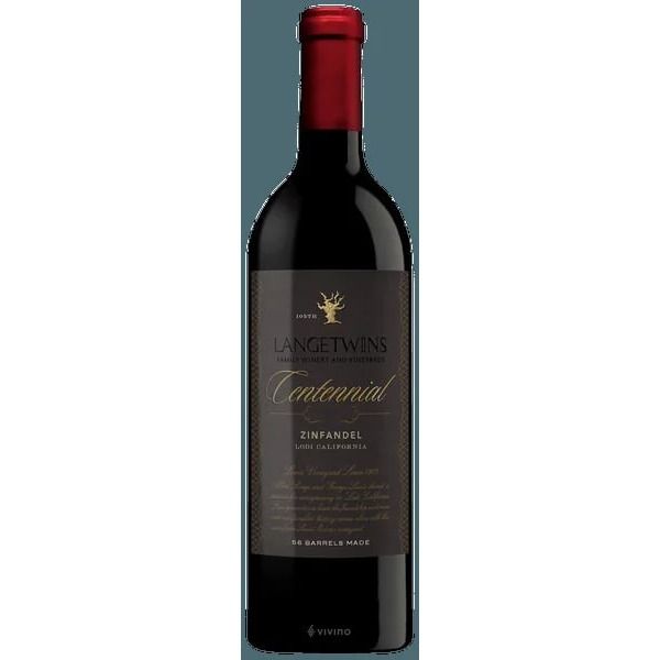 LangeTwins Centennial Zinfandel 2017 (750 ml)
