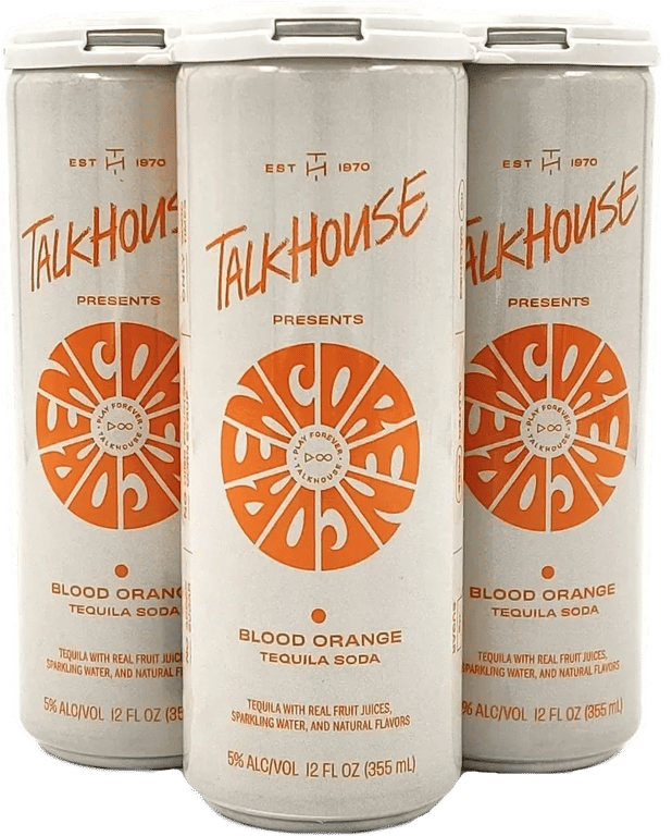 Talkhouse Encore Blood Orange Tequila Soda 4 can