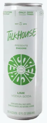 Talkhouse Encore Lime Vodka Soda 4 can