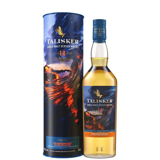 Talisker 14 Year Old Natural Cask Strength Single Malt Scotch Whisky 750 ml