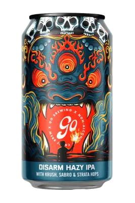 Go Brewing - Disarm Hazy IPA - Non-Alcoholic - 6 pack 12oz cans