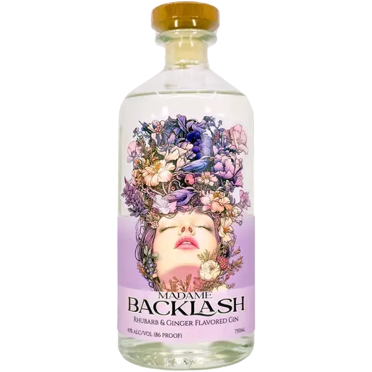 Madame Backlash Rhubarb &amp; Ginger Gin 750 ml