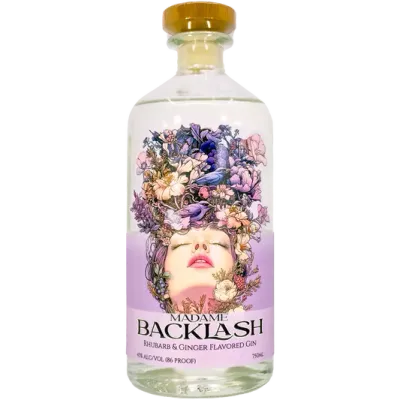 Madame Backlash Rhubarb &amp; Ginger Gin 750 ml