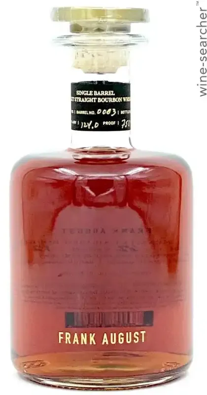Frank August Single Barrel Cask Strength Straight Bourbon 750 ml