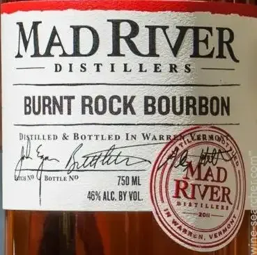 Mad River Distillers Burnt Rock Bourbon Whiskey 750 ml