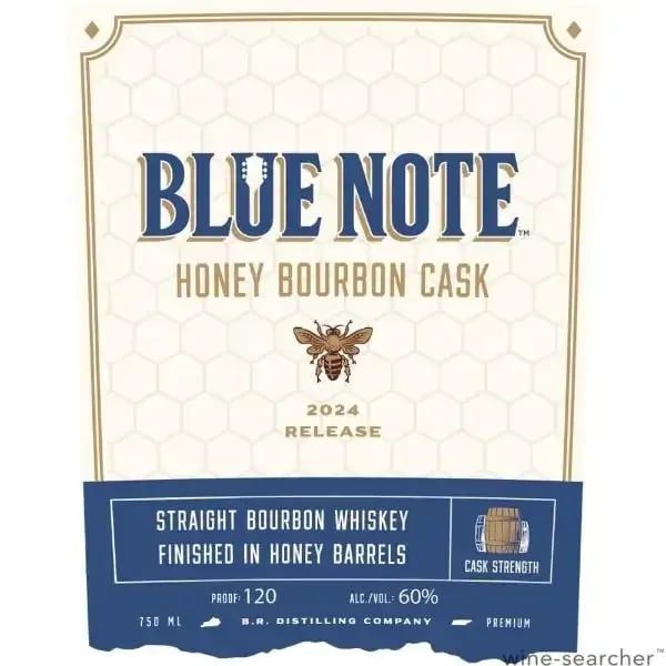 Blue Note Honey Barrels Finish Cask Strength Straight Bourbon Whiskey 750 ml