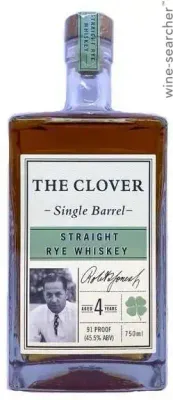 The Clover Single Barrel 4 Year Old Straight Rye Whiskey (750 ml)