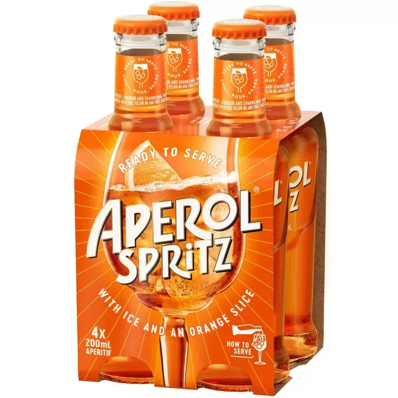Aperol Spritz 4 pack 200 ml bottles