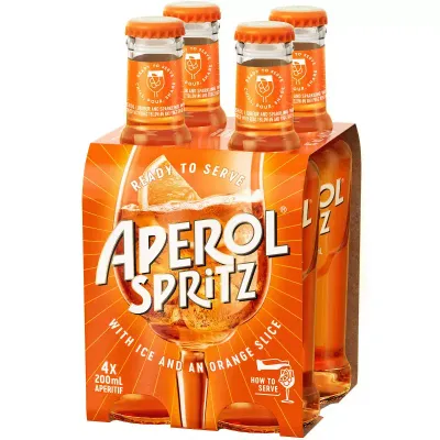 Aperol Spritz 4 pack 200 ml bottles