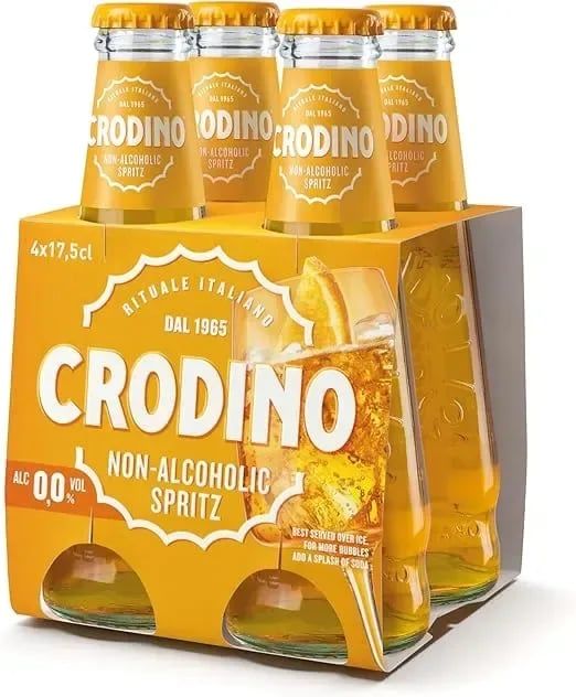 Crodino Non-Alcoholic Spritz 4 pack 200 ml bottles