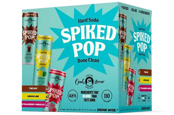 Owl's Brew Spiked Pop Variety Pack 6 can
